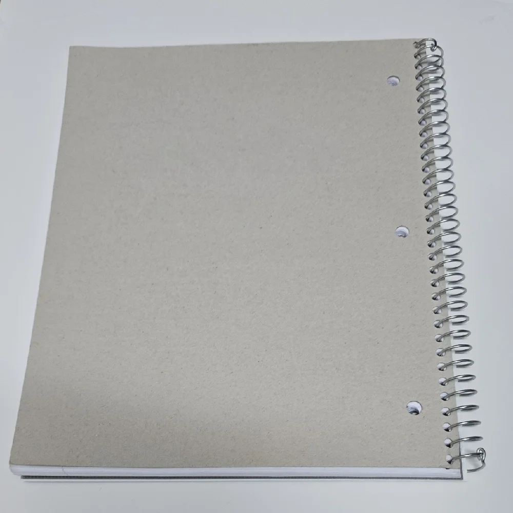 Stellar Black and Yellow Spiral One Subject Notebook